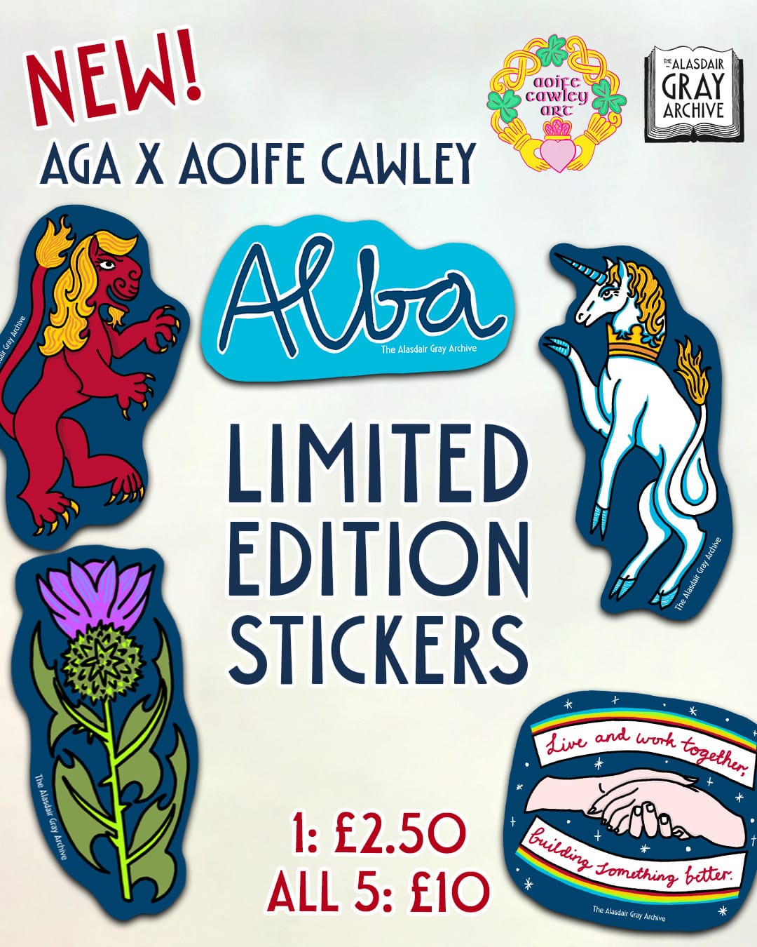 AGA x AOIFE CAWLEY Limited Edition Stickers