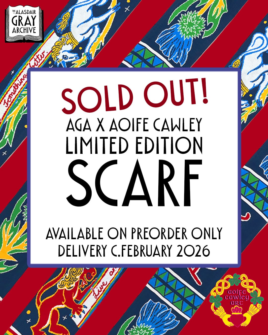PREORDER ONLY: AGA x AOIFE CAWLEY Limited Edition Scarf